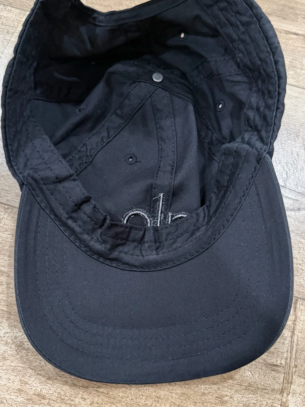 ALO Yoga Black Logo Baseball Cap